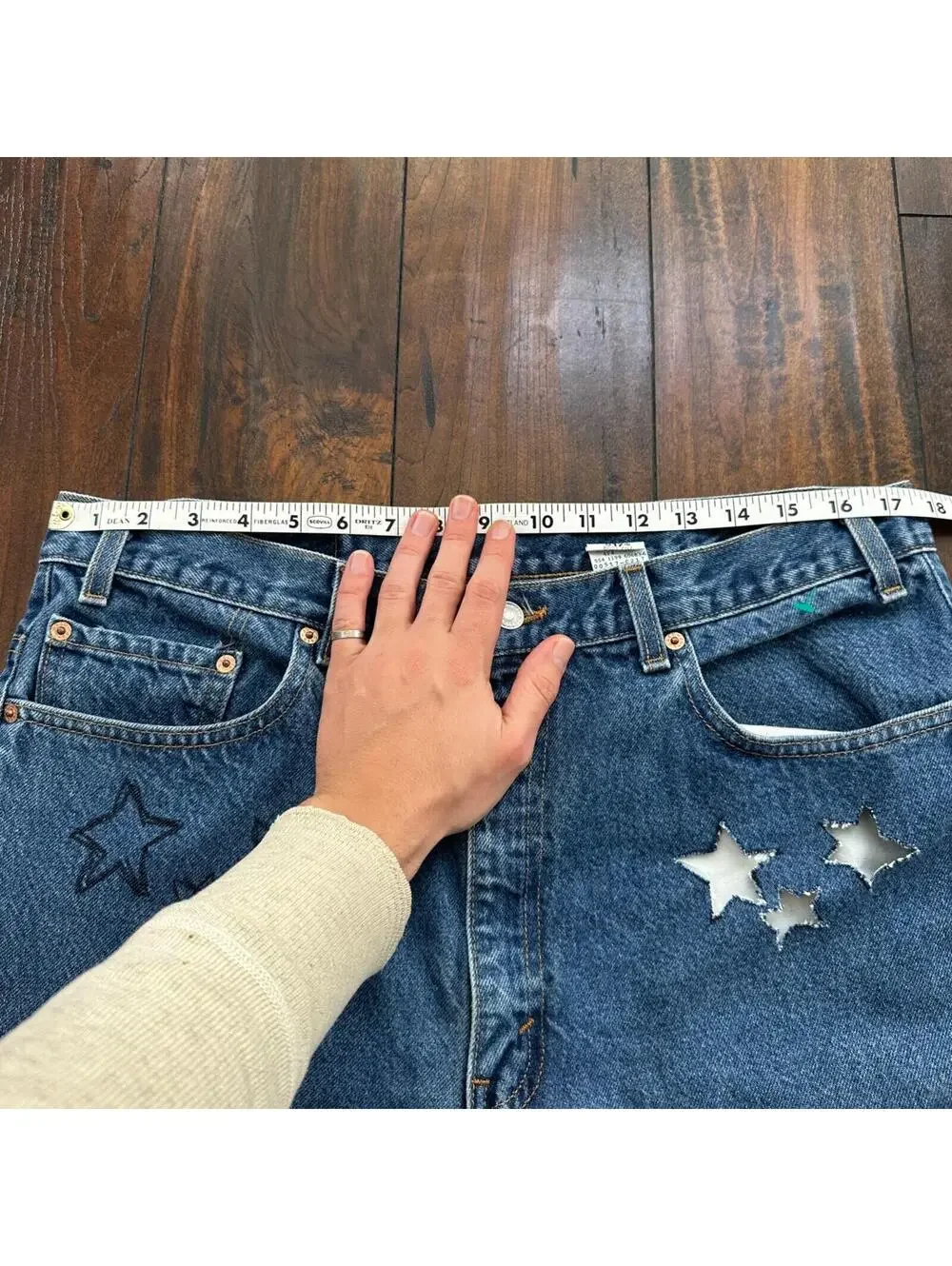 Levis 517 Vintage 90s USA Orange Tab Bootcut Flare Blue Jeans 38x32 Act 35x30
